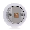 Set 4 Adaptoare dulie de la B22 la E27, Kwmobile, Alb, Plastic, 27510