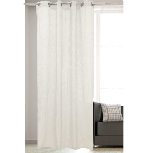 Draperie opaca Pauline cu inele Jemidi, 140 x 245 cm, Crem, Poliester, 55271.11