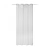 Draperie opaca Pauline cu inele Jemidi, 140 x 245 cm, Alb, Poliester, 55271.02