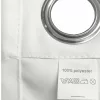 Draperie opaca cu inele Jemidi, 140 x 175 cm, Gri, Poliester, 55282.25.01