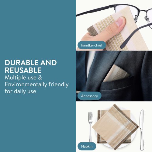 Set 12 Batiste de panza Jemidi, 40 x 40 cm, Multicolor, Bumbac, 55059.08