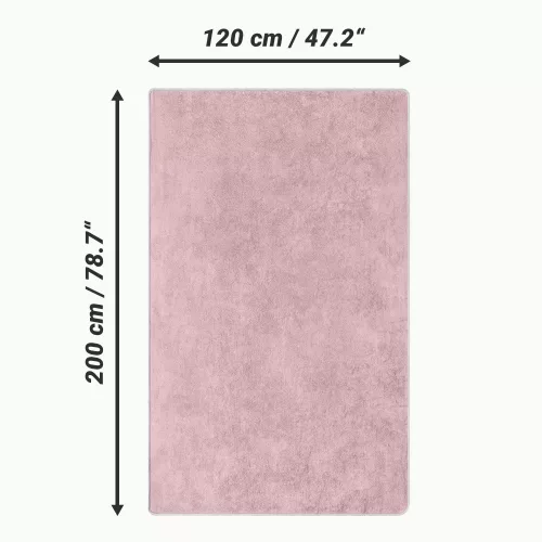 Prosop de plaja Homelevel, 120 x 200 cm, Roz, Bumbac organic, 54898.08