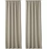 Set 2 Draperii Lola cu rejansa Jemidi, 140 x 250 cm, Bej, Poliester, 55308.11.02