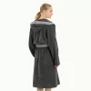 Halat de baie pentru copii Homelevel, 128, Gri, Bumbac organic, 54864.22.37