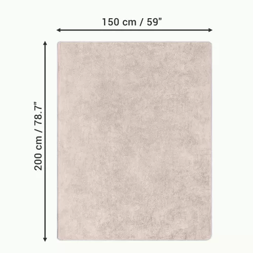 Prosop de plaja Homelevel, 150 x 200 cm, Bej, Bumbac organic, 54896.11