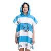 Poncho de baie pentru copii Homelevel, 8-11 ani, Multicolor, Bumbac organic, 54931.32.03