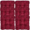 Set 6 Perne pentru scaun Jemidi, 38 x 38 cm, Bordo, Poliester / Bumbac, 55316.26.05
