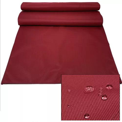 Fata de masa hidrofuga de exterior Jemidi, 50 x 200 cm, Bordo, Poliester, 55315.13.01