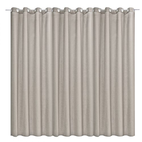 Draperie opaca Stella cu inele Jemidi, 300 x 245 cm, Gri, Poliester, 55288.25.01