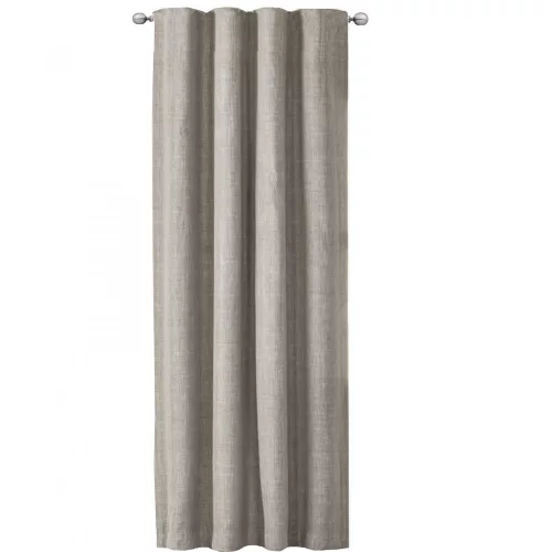 Draperie Elfie Opac cu rejansa Jemidi, 140 x 245 cm, Gri, Poliester, 55333.25