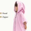 Poncho de baie pentru copii Homelevel, 1-3 ani, Roz, Bumbac organic, 54935.10.01
