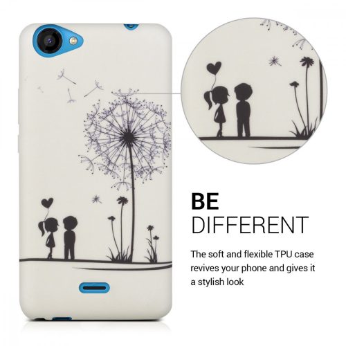 Husa pentru Wiko Rainbow Jam, Silicon, Alb, 35124.02