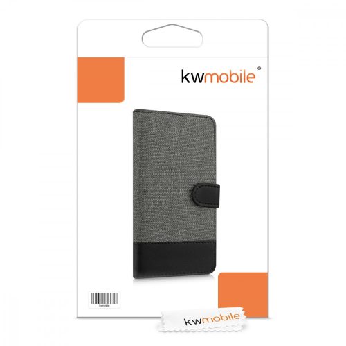 Husa pentru Asus Zenfone 2, Textil, Gri, 37520.22