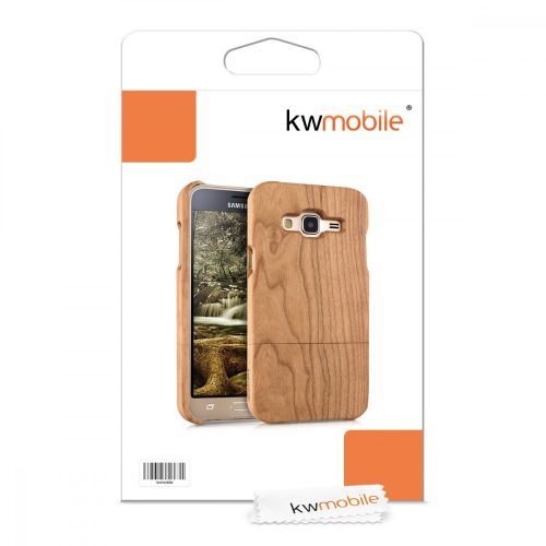 Husa pentru Samsung Galaxy J3 (2016), Lemn, Maro, 38160.24