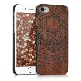   Husa pentru Apple iPhone 8 / iPhone 7 / iPhone SE 2, Lemn, Maro, 39462.03