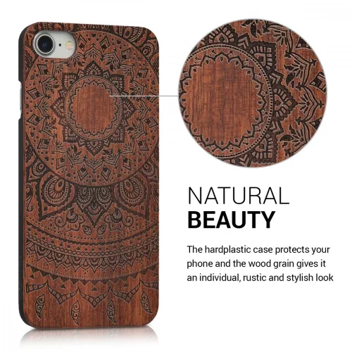 Husa pentru Apple iPhone 8 / iPhone 7 / iPhone SE 2, Lemn, Maro, 39462.03
