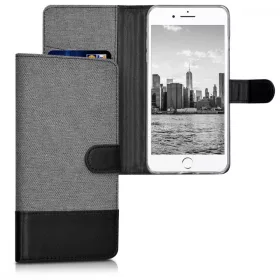   Husa pentru Apple iPhone 8 Plus / iPhone 7 Plus, Textil, Gri, 39496.22