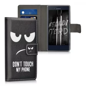   Husa pentru Sony Xperia X Compact, Piele ecologica, Negru, 39638.01