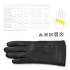 Manusi Navaris din piele pentru Touchscreen, Dama, Negru, Marime L, 39924.12