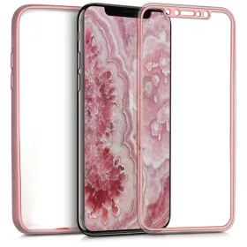   Husa pentru Apple iPhone X / iPhone XS, Silicon, Roz, 42999.31