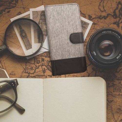 Husa pentru Blackview A10, Textil, Gri, 43720.01