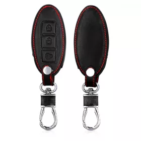   Husa Cheie Auto pentru Nissan - 3 Butoane, Piele ecologica, Negru, 43813.01