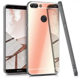   Husa pentru Huawei P Smart / Enjoy 7s, Silicon, Roz, 44435.81