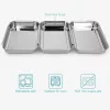 Set 3 Tavi Navaris, 22x15x3 cm, din inox, pentru inmuiere si panare, 44715.01