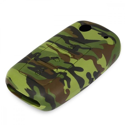 Husa Cheie Auto pentru VW / Skoda / Seat - 3 Butoane, Silicon, Verde, 41729.09