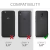 Husa pentru Wiko Lenny 5, Piele ecologica, Negru, 44844.01