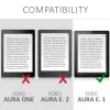 Husa pentru Kobo Aura Edition 1, Piele ecologica, Maro, 31484.26