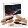 Set 6 perii Navaris pentru pantofi, maro, 45119.01