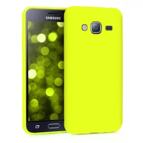  Husa pentru Samsung Galaxy J3 (2016), Silicon, Galben, 45181.75