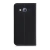 Husa pentru Samsung Galaxy J3 (2016), Piele ecologica, Negru, 45157.01