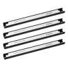 Set 4 suporturi magnetice unelte Navaris, 30.5 cm, 13.6 kg, pentru garaj si atelier, negru, otel