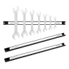 Set 3 suporturi magnetice unelte Navaris, 45.7 cm, 13.6 kg, montaj usor, pentru perete, negru, otel