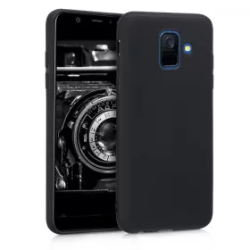   Husa pentru Samsung Galaxy A6 (2018), Silicon, Negru, 45247.47
