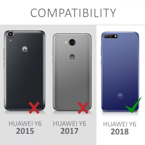 Husa pentru Huawei Y6 (2018), Silicon, Alb, 44877.03