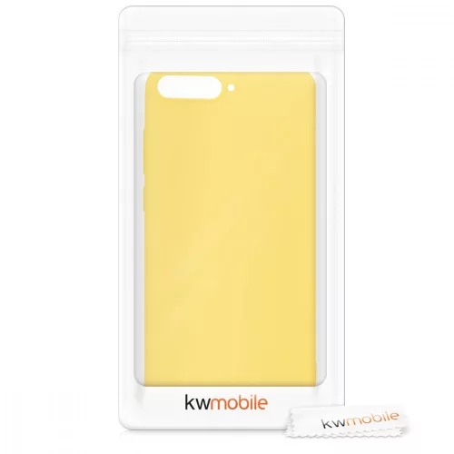 Husa pentru Huawei Y6 (2018), Silicon, Galben, 44878.49