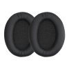 Set 2 Perne de urechi pentru casti Sennheiser HD201/HD206/HD200 Pro, Kwmobile, Negru, Piele ecologica, 45943.01