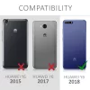Husa pentru Huawei Y6 (2018), Piele ecologica, Negru, 45923.01