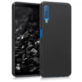   Husa pentru Samsung Galaxy A7 (2018), Silicon, Negru, 46422.47