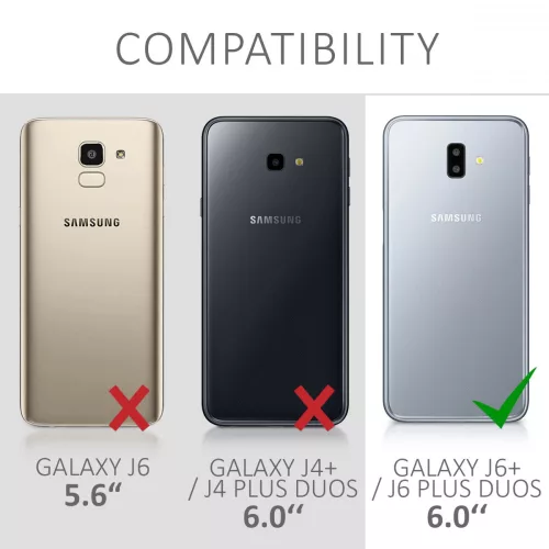 Husa pentru Samsung Galaxy J6 Plus, Silicon, Transparent, 46440.03
