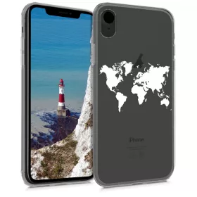   Husa pentru Apple iPhone XR, Silicon, Alb/Transparent 45915.07