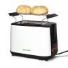 Toaster Navaris 2 felii, 1000W, reglaj rumenire, functie reincalzire, alb, plastic