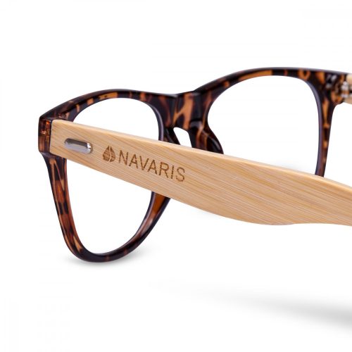 Ochelari fara prescriptie medicala Navaris pentru lumina albastra, Unisex, Bambus, 47634.01