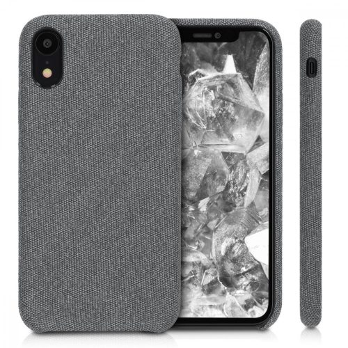 Husa pentru Apple iPhone XR, Textil, Gri, 46974.02