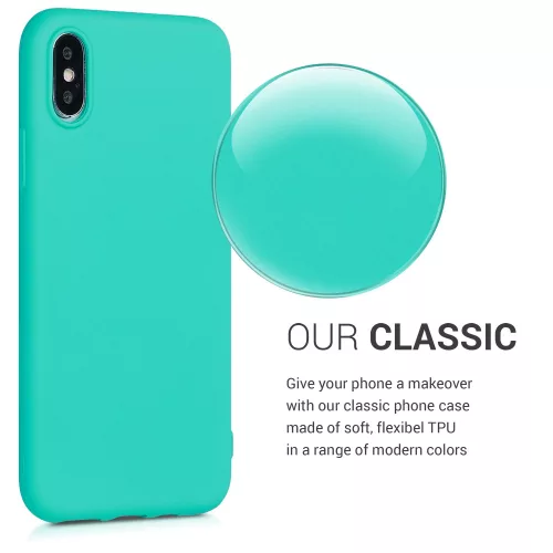 Husa pentru Apple iPhone X / iPhone XS, Silicon, Verde, 46270.126