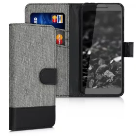   Husa pentru Alcatel 3 (2019) / 3L (2019), Textil, Gri, 48095.22