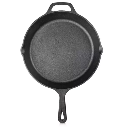 Tigaie din fonta Navaris - 30 cm - negru, 48585.01